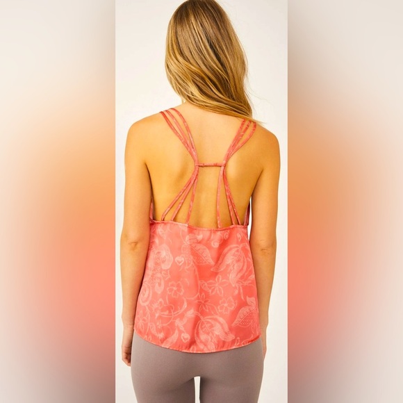 NEW FREE PEOPLE- Silky Cami Top with Lace and Thin Straps in size Small - Picture 2 of 10